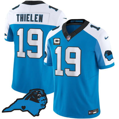 Men's Panthers Vapor Limited Jersey - Carolina Patch - All Stitched