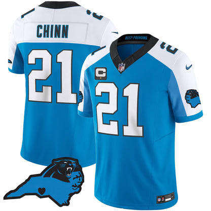 Men's Panthers Vapor Limited Jersey - Carolina Patch - All Stitched