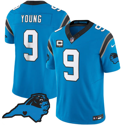 Men's Panthers Vapor Limited Jersey - Carolina Patch - All Stitched
