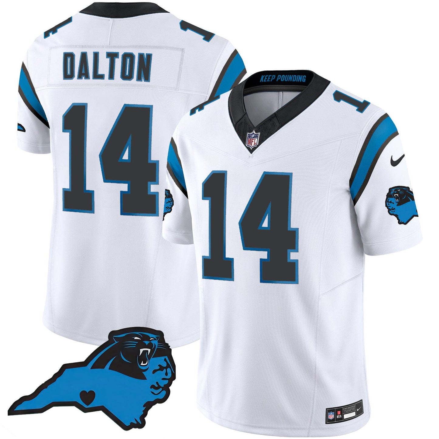 Men's Panthers Vapor Limited Jersey - Carolina Patch - All Stitched