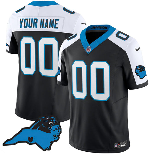 Panthers Vapor Limited Custom Jersey - Carolina Patch - All Stitched