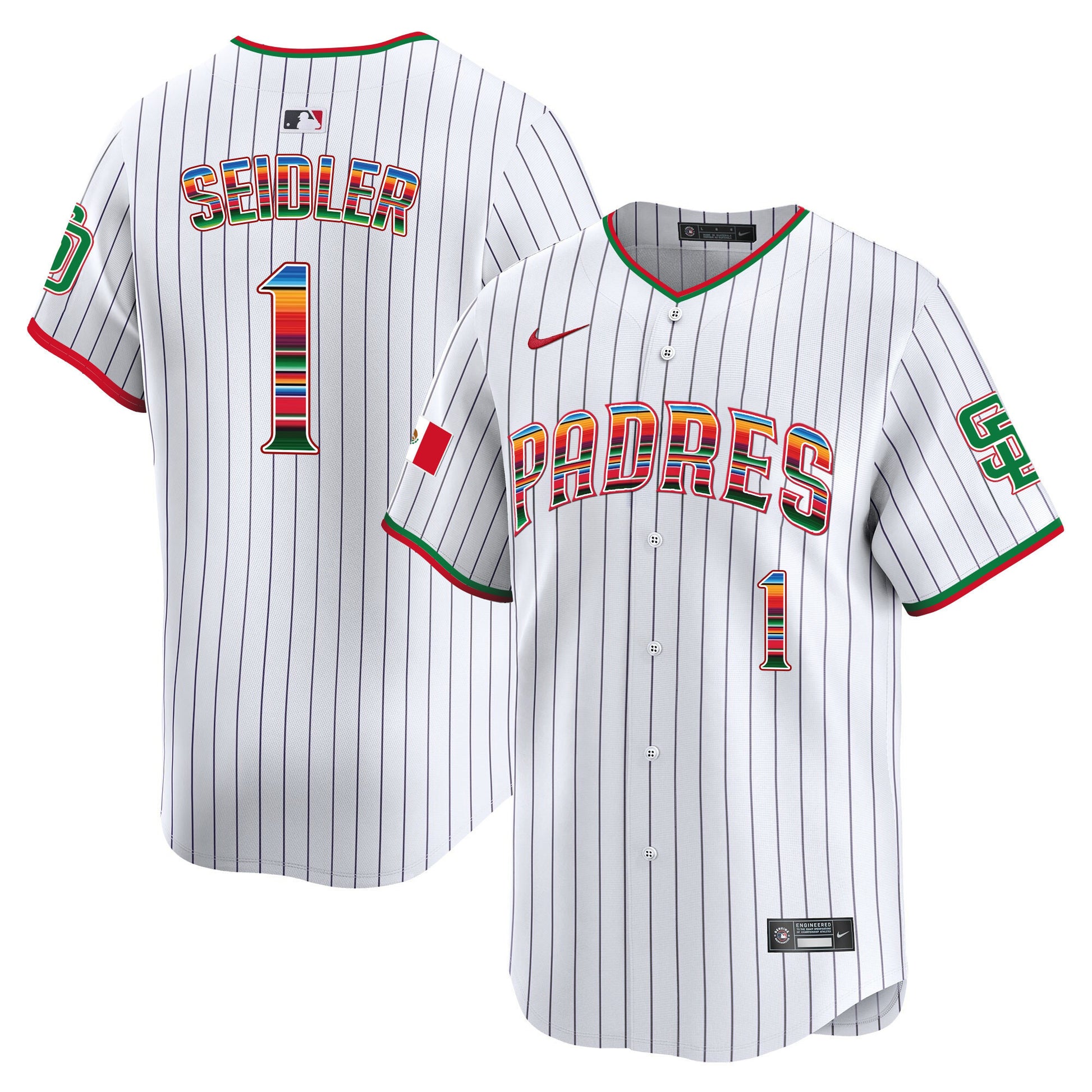 Men's San Diego Padres Mexico Premier Limited Jersey - All Stitched