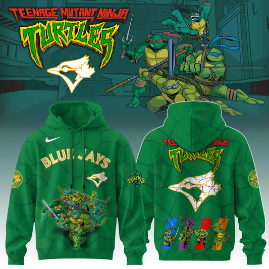 .        Toronto Blue Jays MLB x Ninja Turtles Special Edition Hoodie 2025