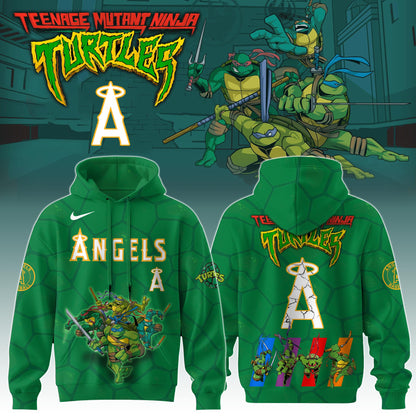 .        Los Angeles Angels MLB x Ninja Turtles Special Edition Hoodie 2025
