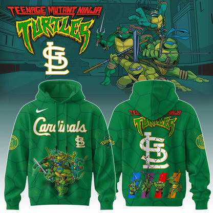 .        St.Louis Cardinals MLB x Ninja Turtles Special Edition Hoodie 2025