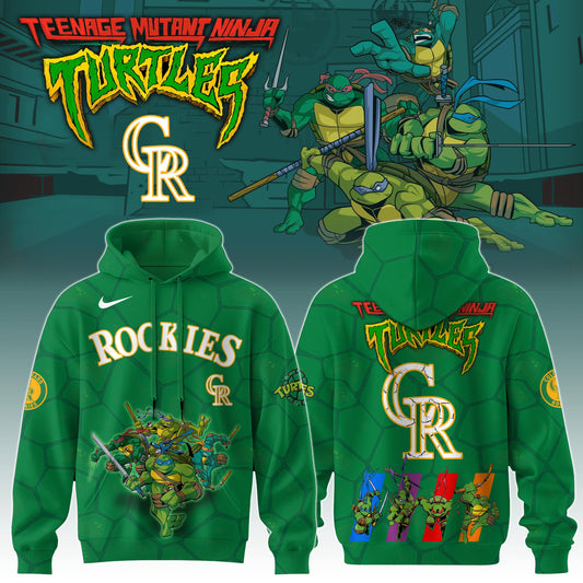 .        Colorado Rockies MLB x Ninja Turtles Special Edition Hoodie 2025