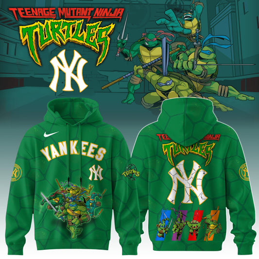 .       New York Yankees MLB x Ninja Turtles Special Edition Hoodie 2025