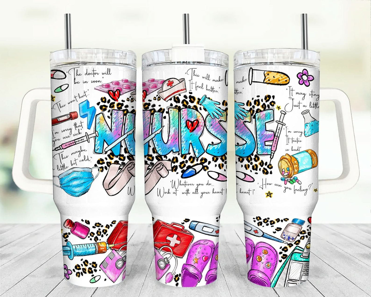 Nurse Life Tumbler 40oz NUR01 - Gift For Nurse