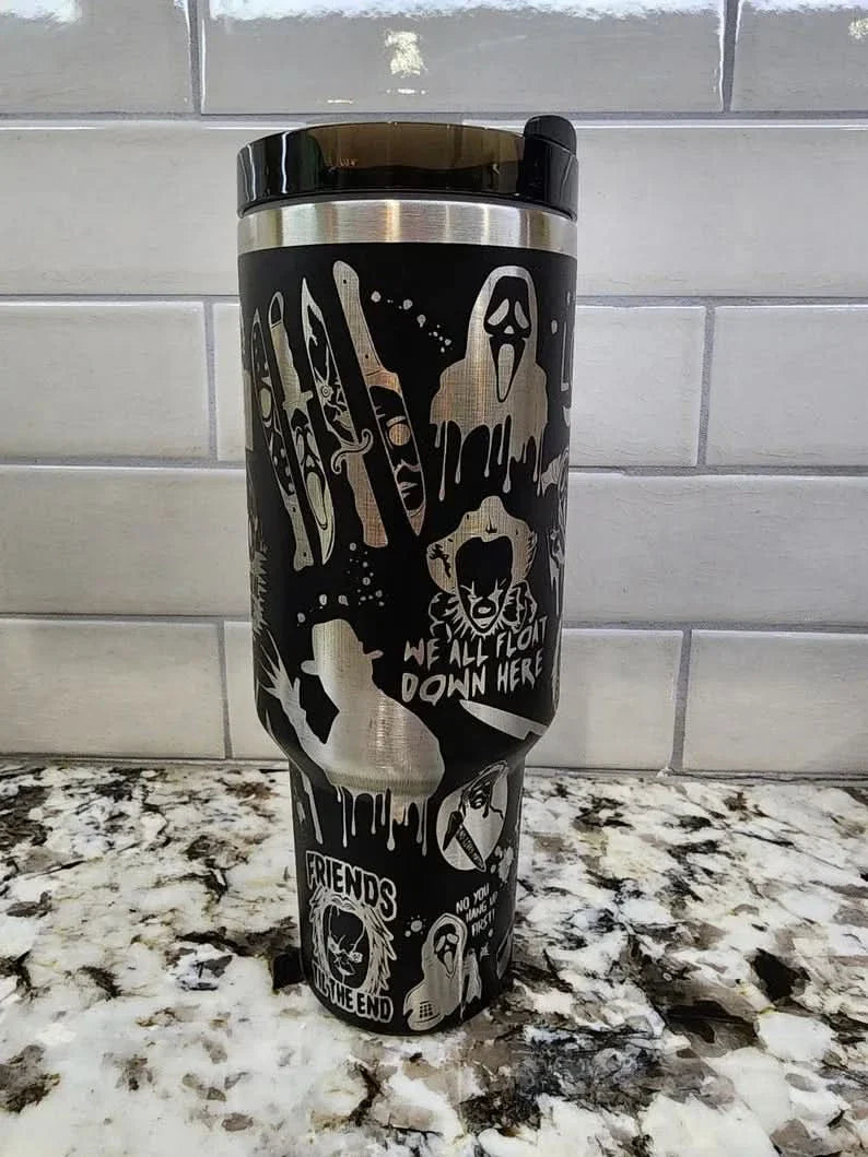 Halloween Horror Characters Themed 40oz Tumbler - TW90