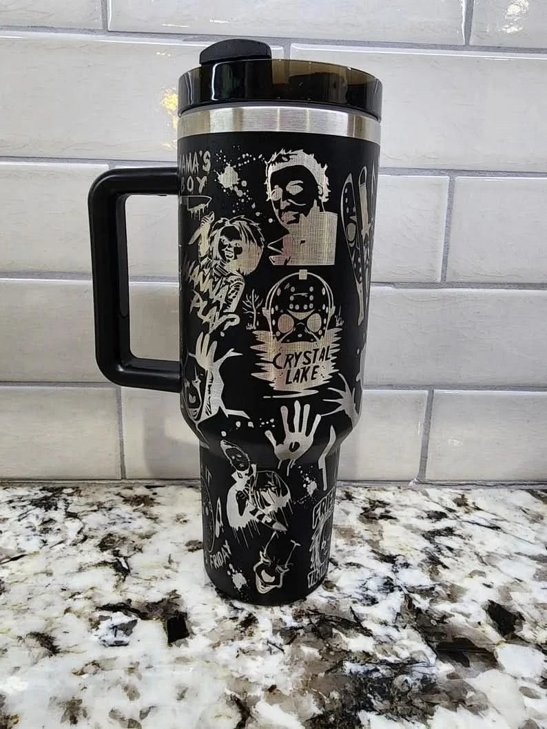 Halloween Horror Characters Themed 40oz Tumbler - TW90