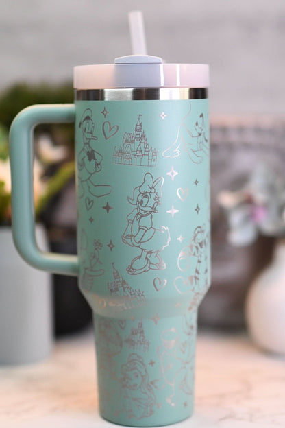 40oz Quencher DN Tumbler - Magical Holiday Characters TZ8