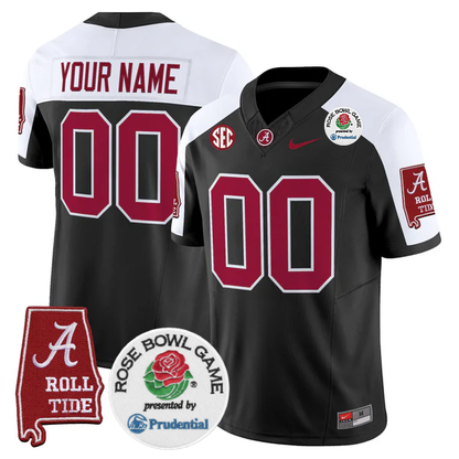 BAMA 2025 Rose Bowl Vapor Limited Custom Jersey - All Stitched