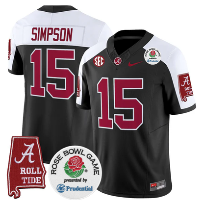 BAMA 2025 Rose Bowl Vapor Limited Jersey - All Stitched