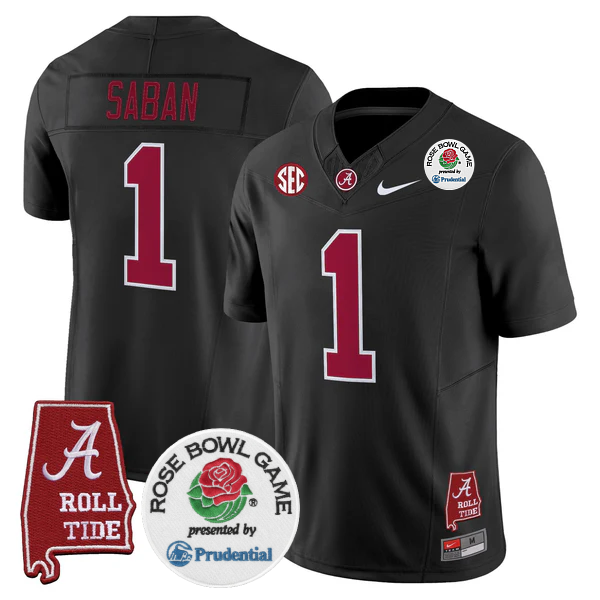 BAMA 2025 Rose Bowl Vapor Limited Jersey - All Stitched