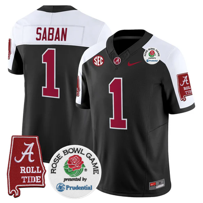 BAMA 2025 Rose Bowl Vapor Limited Jersey - All Stitched