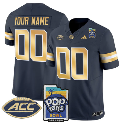 GTYJ 2025 PopTarts Bowl Patch Vapor Limited Custom Jersey - All Stitched