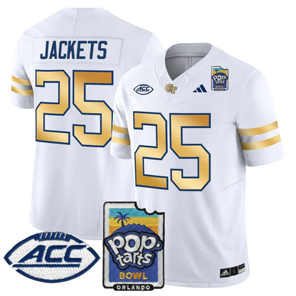 GTYJ 2025 PopTarts Bowl Patch Vapor Limited Jersey - All Stitched