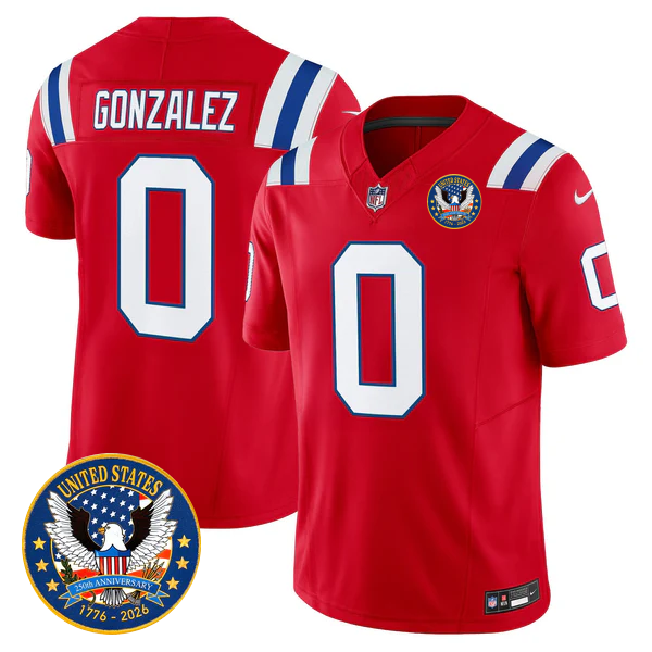 NE Throwback America 250th Patch Vapor Limited Jersey - All Stitched