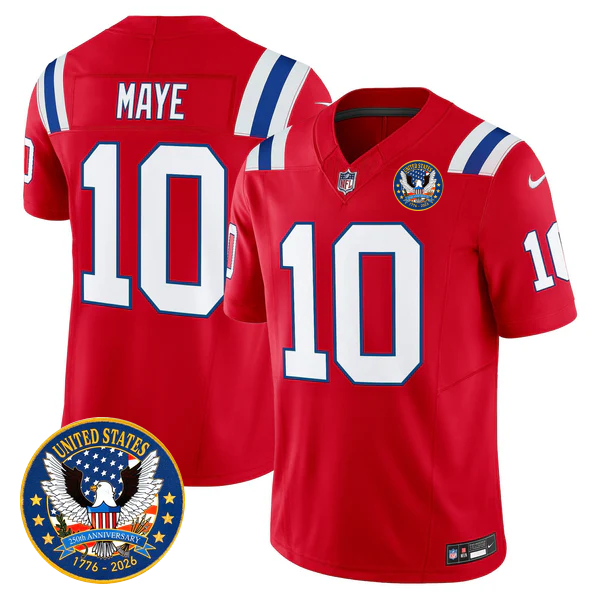 NE Throwback America 250th Patch Vapor Limited Jersey - All Stitched