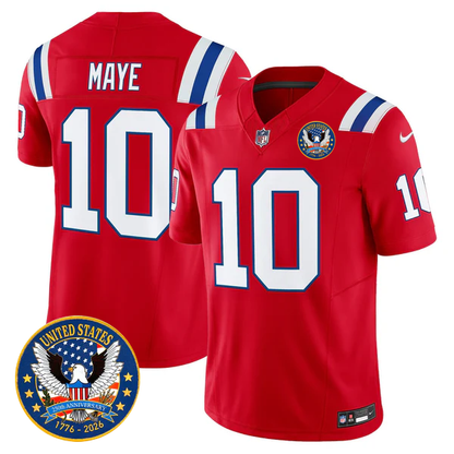 NE Throwback America 250th Patch Vapor Limited Jersey - All Stitched