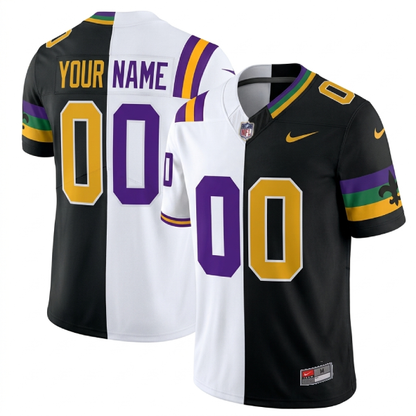 Saints x LSU 2026 Vapor Limited Custom Split Jersey - Stitched