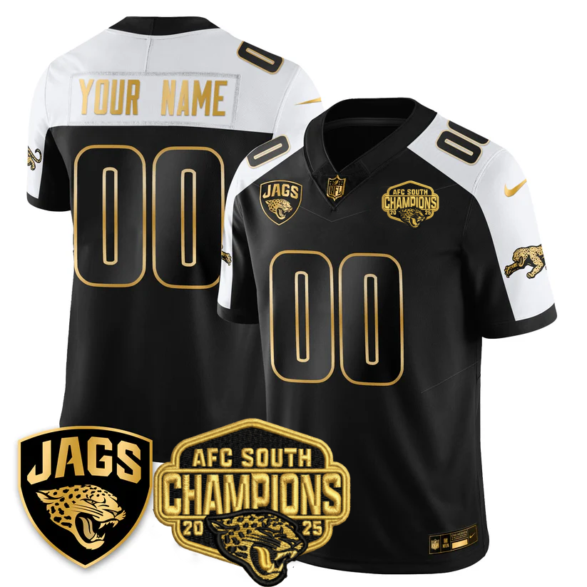 Custom DET AFC South Division Champions Vapor Limited Throwback Jersey - All Stitched