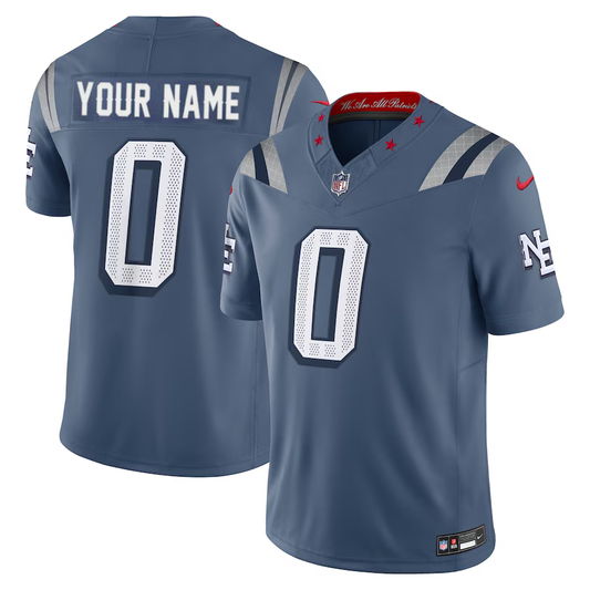 New England Patriots F.U.S.E. Limited Rivalry Series Custom Jersey - All Stitched