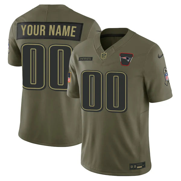New England Patriots 2025 "Rivalries" Vapor Limited Custom Jersey - All Stitched