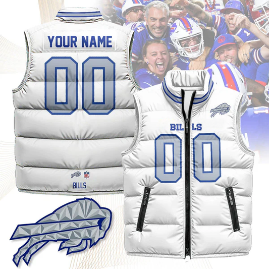 Custom Buffalo Bills Rivalry Series Puffer Vest N1