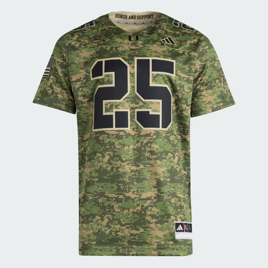 Miami Hurricanes Premier Honor and Support Football Jersey - All Stitched