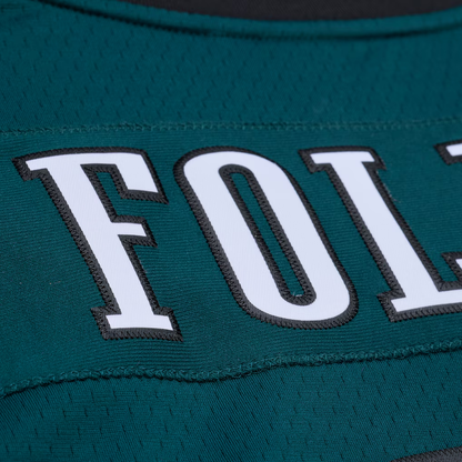PHI Kelly Green Nick Foles 2017 Midnight Green Legacy Jersey - All Stitched