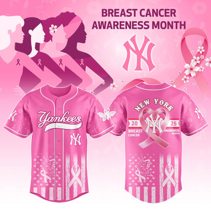 New York Yankees x Breast Cancer Awareness Night - Limited Edition Jersey - Printed