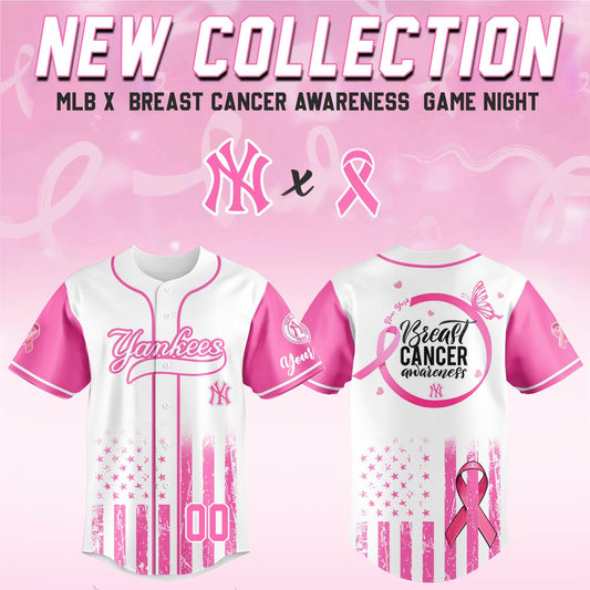 New York Yankees x Breast Cancer Awareness Night - Limited Edition Jersey - Printed