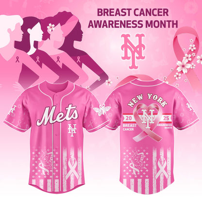 New York Mets x Breast Cancer Awareness Night - Limited Edition Jersey - Printed