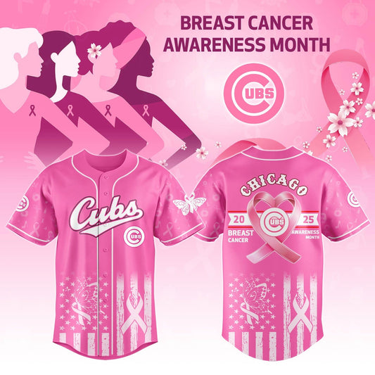 Chicago Cubs x Breast Cancer Awareness Night - Limited Edition Jersey - Printed