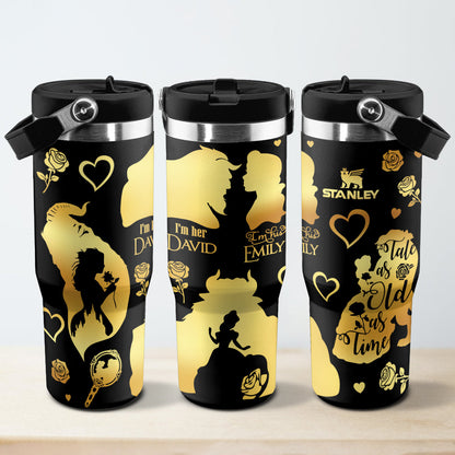 40oz Valentine DN Couple Custom Iceflow Tumbler - 412MC-TB013