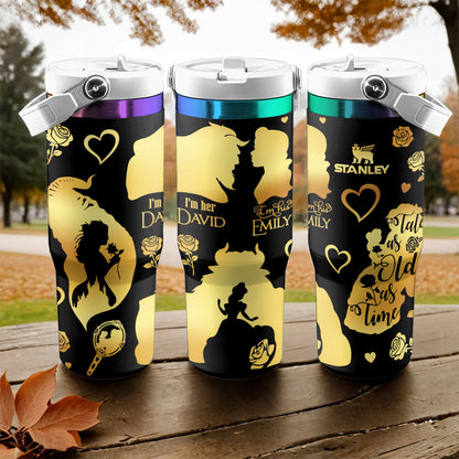 40oz Valentine DN Couple Custom Iceflow Tumbler - 412MC-TB013