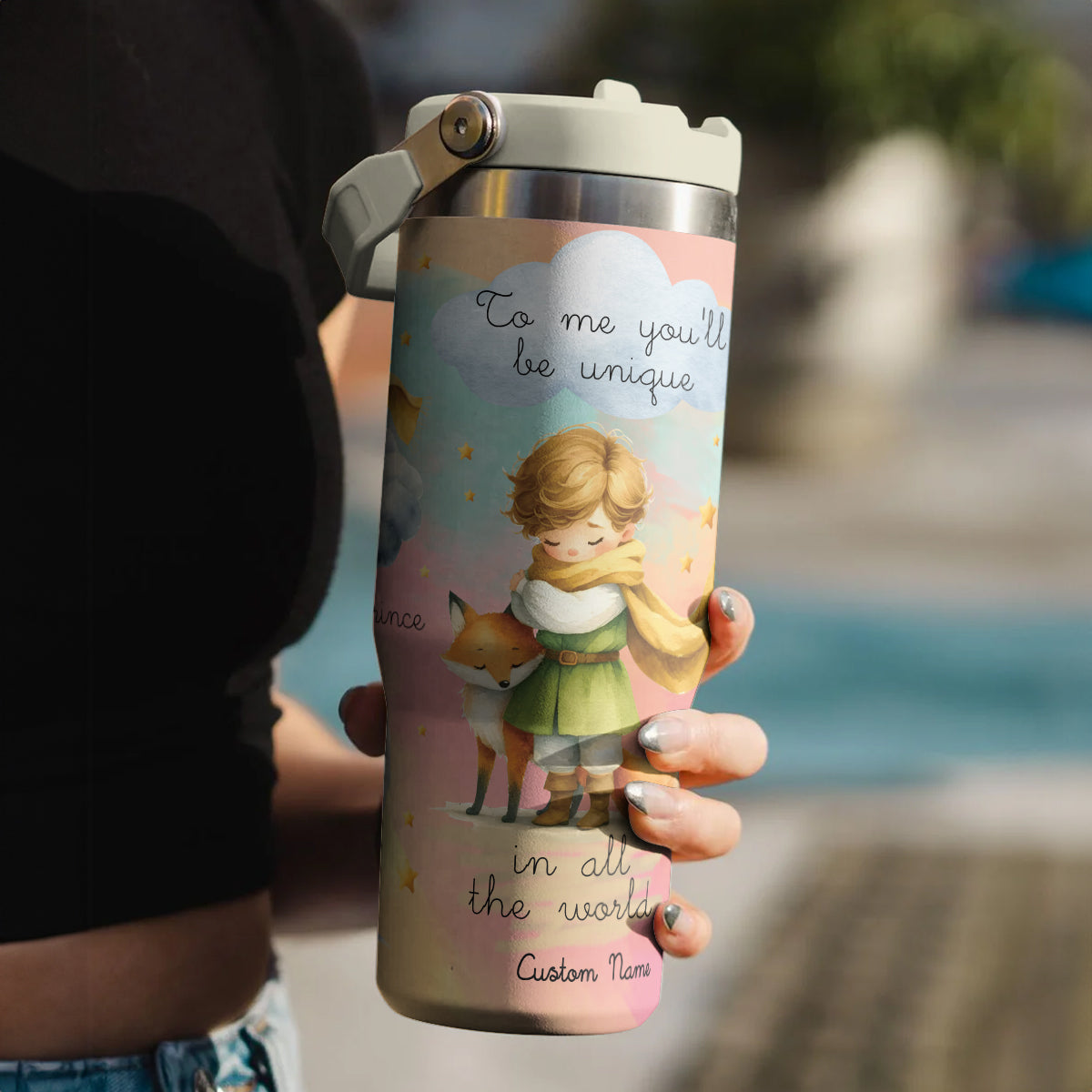 The Little Prince Custom Name IceFlow 40oz Tumbler - 412MC-TB007