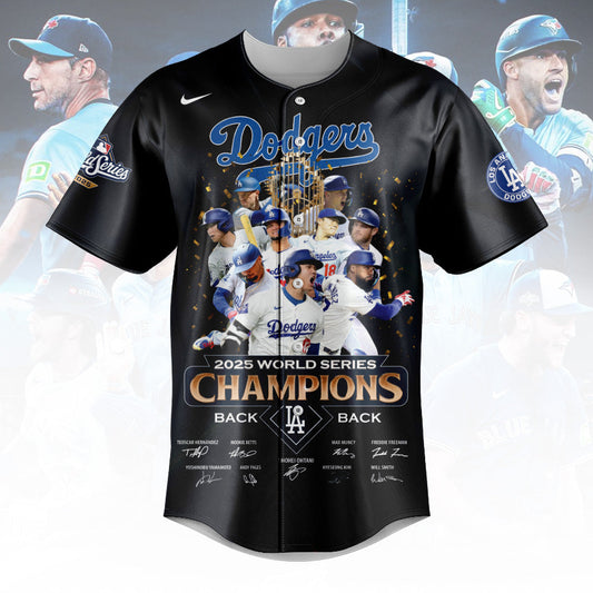 Dodgers  2025 World Series Champions Jersey - Printed