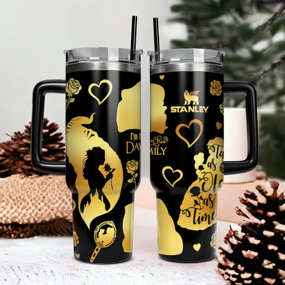 40oz Valentine DN Couple Custom Tumbler - 412MC-TB013