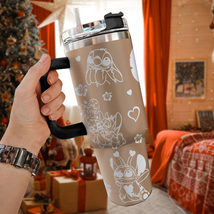 A Gift For Stitch Fan Custom Tumbler 40 oz - 412MC-TB019