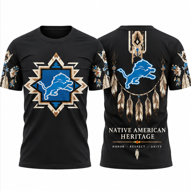 DET Native American Heritage 2026 3D T-Shirt - Printed