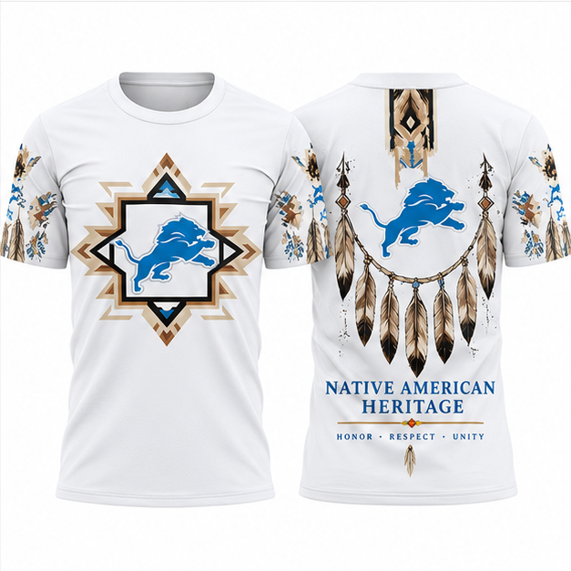 DET Native American Heritage 2026 3D T-Shirt - Printed