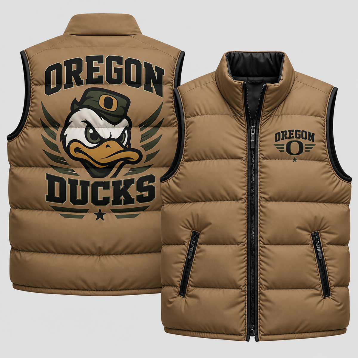 ORE 2026 Military Appreciation Camo Puffer Vest - Printed