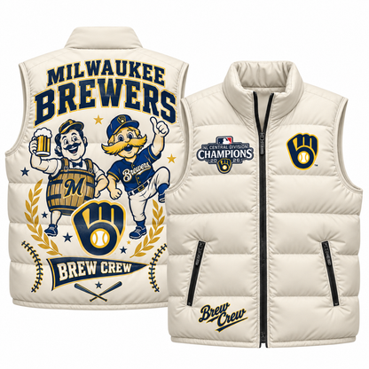 MIL "Brew Crew" Puffer Vest - Printed