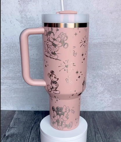 40oz DN Love Tumbler - Embracing by the Castle TW52