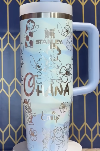 40oz Stitch Magical Custom Tumbler - Gift For Fans TZ59