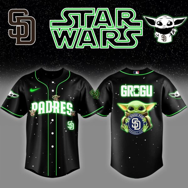San Diego Padres x Stars Wars Grogu Night Baseball Jersey Editions Limited v3