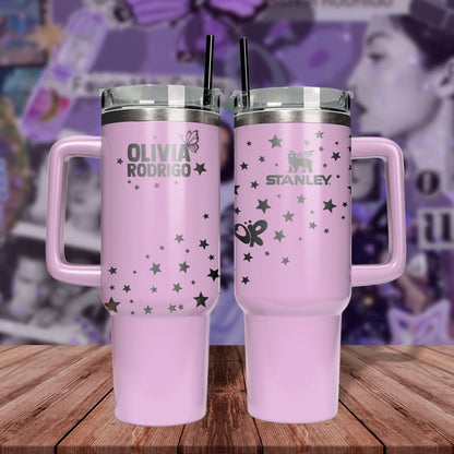 40oz Olivia Rodrigo Custom Tumbler TLA58 - Guts World Tour 2024