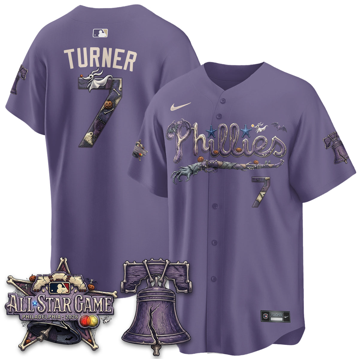 Philadelphia Phillies Nightmare Edition Vapor Jersey - Printed